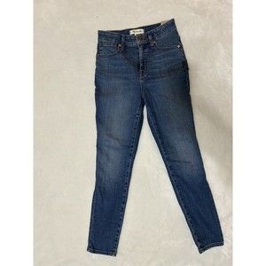 Madewell Women's High-Rise Skinny Crop Jeans Fair Trade Size 26 Stretch 77388